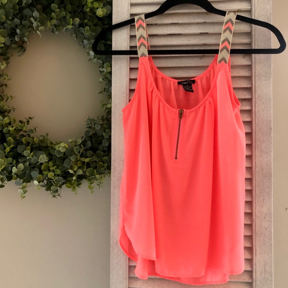 Pink Chevron Tank